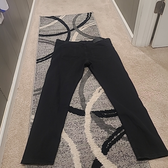 Distressed Waimea Mens Skinny Fit Black Jeans Ripped 38x32 - Picture 8 of 10